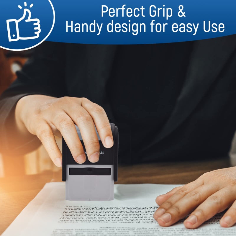 Executive Supplies Paid Rubber Stamp Self Inking Stamp - Red Ink - Office Stamps Self Inking Advanced Technology Designed for Business and Personal Use - Image 4